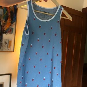 Unisex size S beer pong tank